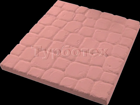 Плитка Брусчатка серая 455*455*40  ТУРБОТЕХ