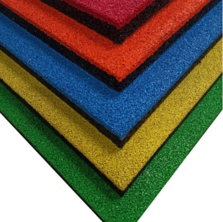 Плитка гладкая резиновая Усиленная (500х500х40мм) серая (1 м2=4 шт)*