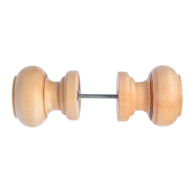 Ручка дверная, круглая, 5,5 см, липа БАННЫЕ ШТУЧКИ в компл.2шт. (10)