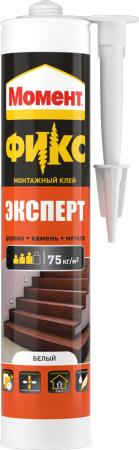 Клей Момент FIX Эксперт 380г картридж, белый (12)