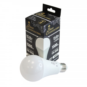 Лампа светод. мат. груша ЛОН А70 15Вт E27 4000К ВАШЕ СИЯТЕЛЬСТВО 866979