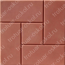 Плитка цем.-песч. Калифорния новая3  300*300*30 красн. (11шт/м2)