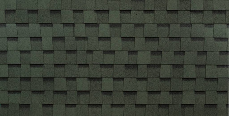 Гибкая черепица ШИНГЛАС ФАЗЕНДА Зеленый (уп 2,6 м.кв )