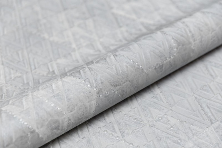 KM7403 Обои KERAMA MARAZZI виниловые Коллаж мотив, серебро 1,06х10м (4)