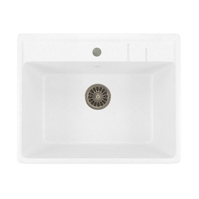 МL-GM15 Мойка 1-секционная/341 560х500х180мм УЛЬТРА БЕЛАЯ/МОЛОКО (Z009)