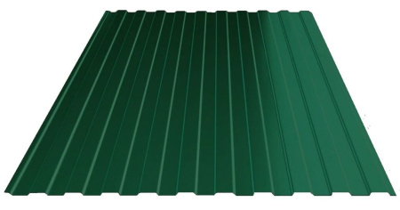 Профнастил С-8 1200/1150 PE 0,35 RAL 6005 зеленый мох 2м