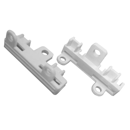 Заглушка торцевая 2-х полосного профиля с управлением (уп. 2 шт.) белый 240414