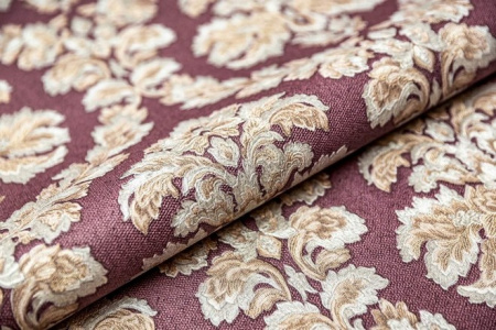 КМ5505 Обои KERAMA MARAZZI  виниловые Палаццо, мотив, красный. 1,06х10м (4)