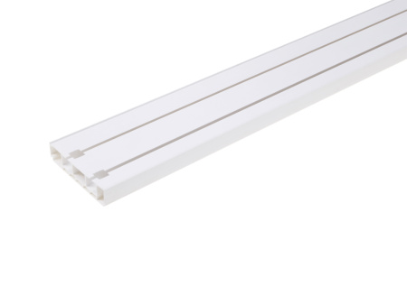 Карниз 2-х рядный ПВХ 3,0м ЛЕ-ГРАНД Белый