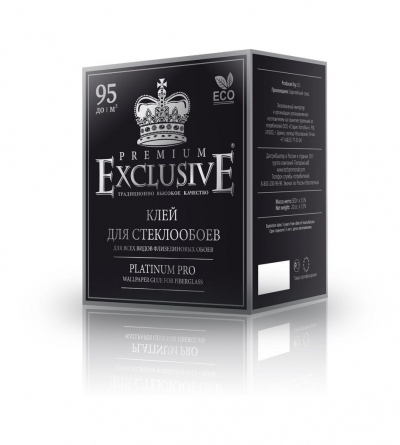 Клей Exclusive для стеклообоев платина 500г PRO (24)
