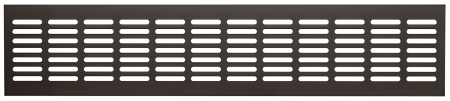 Решетка переточ. алюм.с анодир.покрыт.480*100 Dark bronze 4810DP AL