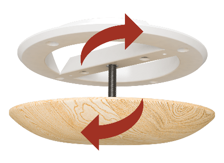 Анемостат прит.-вытяжной  10DW pine  D100  для бань и саун с фланцем /COCHA  ЭраВент