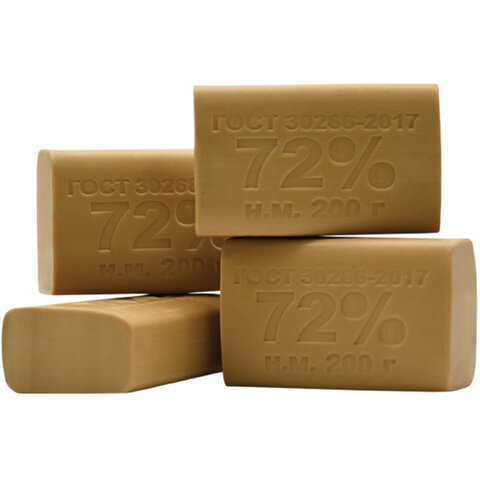 Мыло хозяйственное 72% 200г без упаковки ММЗ 607639 (60)