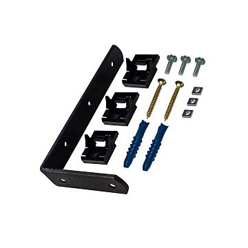 Держатель настенный 15 см (3 отверстия), 1 компл., черный, арт.21815