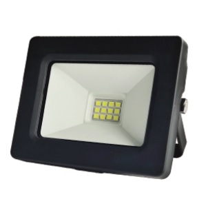 Прожектор светод 10W Черный (BLACK)  хол. белый  IP65  010600-0044