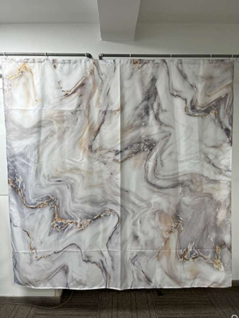 Штора д/ванны Санакс 180х180 Серый мрамор/01-78