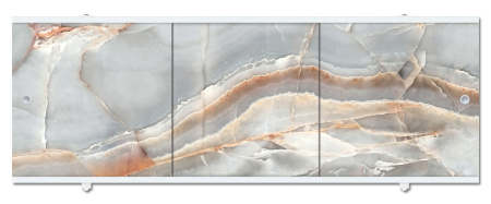 Экран для ванны Premium Collection 1,68 Пудровый рай/Оникс