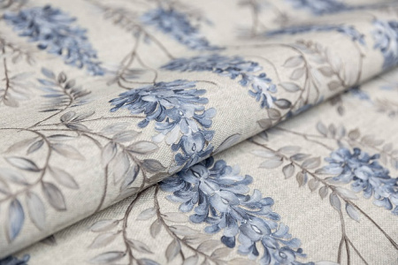 КМ5804 Обои KERAMA MARAZZI  виниловые Эдем, мотив, серо-синий. 1,06х10м (4)