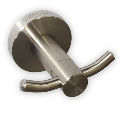 GFmark Крючок 80114 двойной нержавейка хром