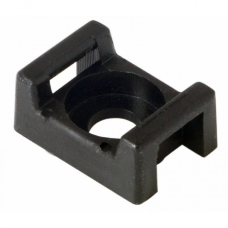 Площадка для крепления стяжки 22*16 черная/белая  07-2103 (100шт  в уп)