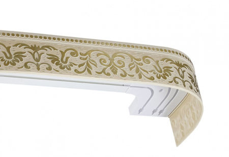 Бленда д/карниза ПВХ 80мм ЛЕ-ГРАНД Оливия Золото (25м/рул) (распродажа)***