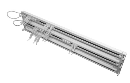 Карниз 3-х полосный алюм. Katal 10 в сборе, 2,4 м, арт.2424101240