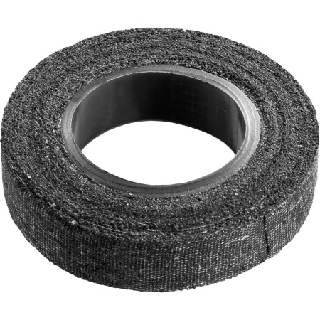 1230-15 Изолента СИБИН 15м черная армир. х/б, 18мм,1000В