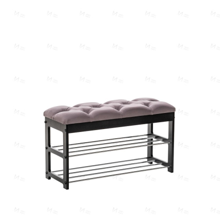 Банкетка Leset "Грейс" (Венге, ткань V 19, каретная стяжка) 78,6х30,6х47,0см 