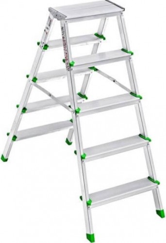 3105 Стремянка алюминевая двусторонняя 5+5 