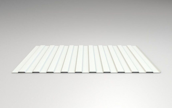 Профнастил С-8 1200/1150 PE 0,45 RAL 9003 сигн-белый 2м