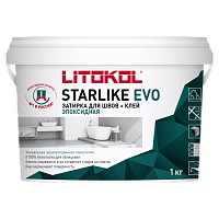Затирка эпоксидная STARLIKE EVO S.145 NERO CARBONIO 1-15мм 1кг Litokol