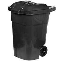 Бак для мусора 65л, с крыш/колеса 46,5*52,5*66см пластик, М7235 Альтернатива (307041)