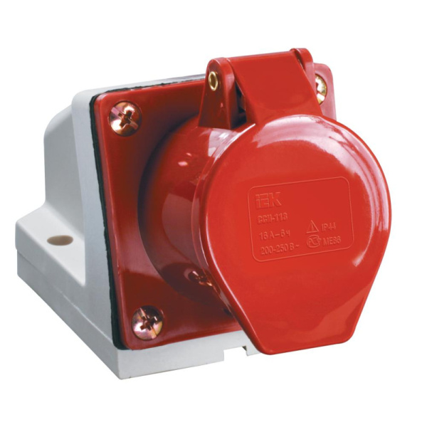 Силовая розетка 32А 3P+PE+N 380B IP44 стационарная PSR12-032-5  ССИ-125