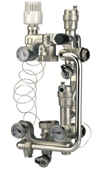 Смесительный узел для теплого пола TIM JH1033 180 мм