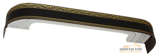 Бленда д/карниза ПВХ 70мм ЛЕ-ГРАНД Монарх Венге/Золото (30м/рул) (распродажа)***