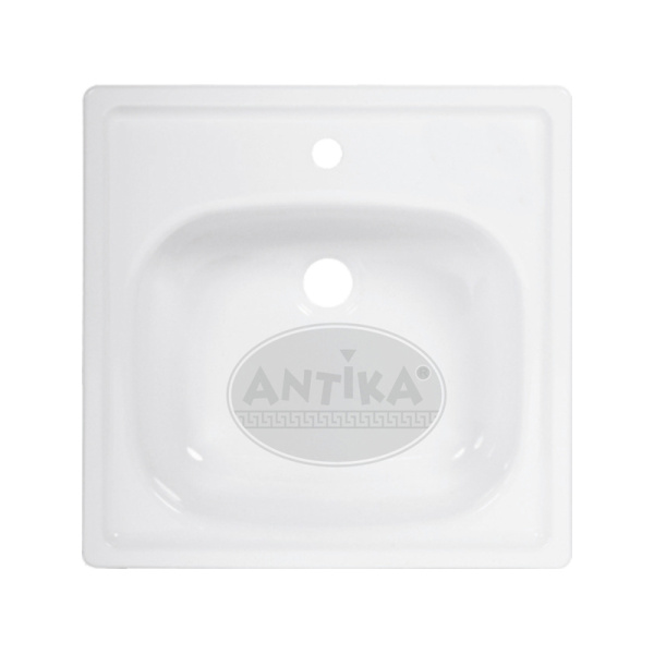 Мойка стальная эмалир.0,5*0,5 с кроншт.Antika