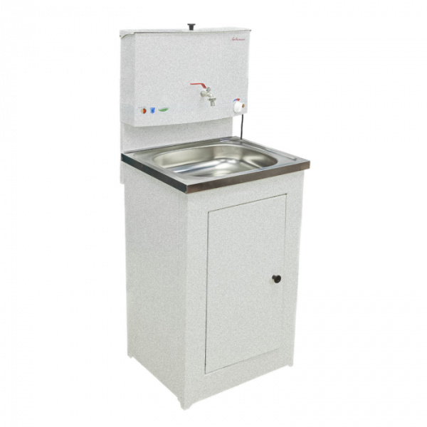 Умыв. дачный с ЭВН 20л 500х450 нержав. мойка Белое золото