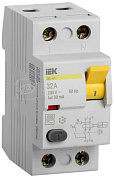 Выкл. дифф. тока (УЗО) 2п 32А 30мА тип АС ВД1-63 IEK