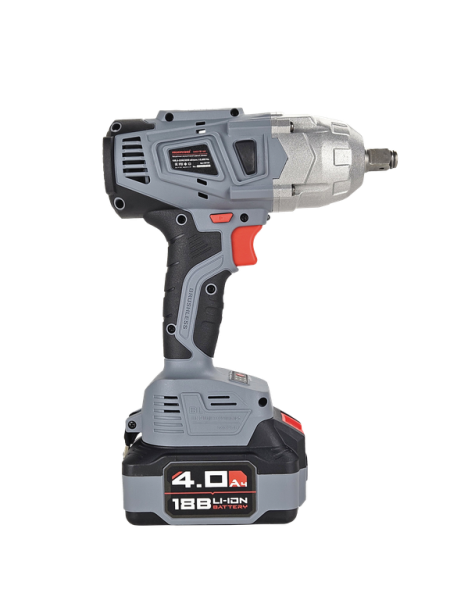 Аккумуляторный гайковерт бесщеточный ударный PrifPower DWDTW-18V (Li-ion-1шт, 4,0Ач,600Нм, з/у, кейс