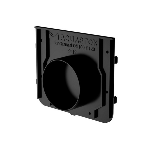 9212 Заглушка торцевая пластиковая для DN100   H120-H180