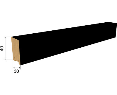 Рейка интерьерная МДФ Ривьера Black Edition 40*30*2700мм STELLA (4)