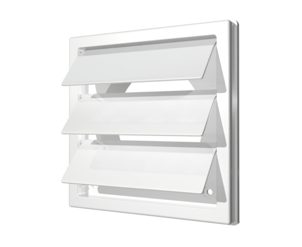 Решетка вент. 1515К10Ф клапанная с фланцем без москит (гравитац. жалюзи )  44