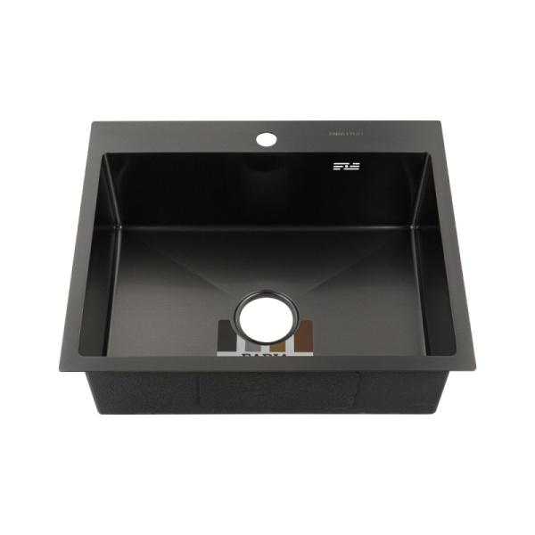 Мойка врезная FABIA PROFI 60503G 3,0/1мм 60х50см глубина 200мм + сифон + корзина