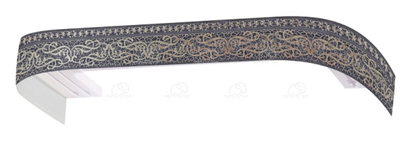 Бленда д/карниза ПВХ 70мм ЛЕ-ГРАНД Прима графит (30м/рул) 