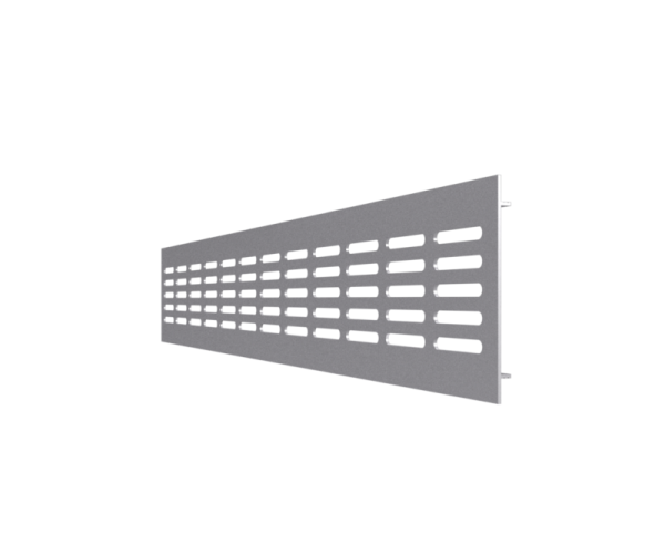 Решетка переточ. алюм.с анодир.покрыт.480*100 Silver 4810DP AL