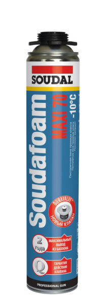 Пена SOUDAL профес. Soudalfoam maxi 70л 870мл ЗИМА (12)