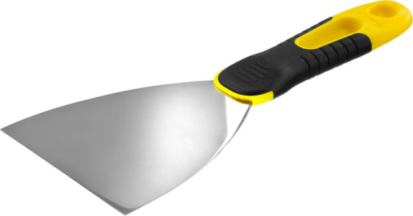 10045-10 Шпатель STAYER ″PROFESSIONAL″ нержав. профилированное полотно, 2к ручка, 100 мм    