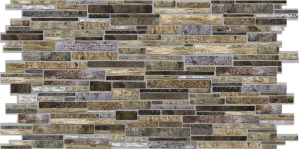 Панели стеновые 960х480х4мм Декокам Пластушка коричневая (10шт/уп)