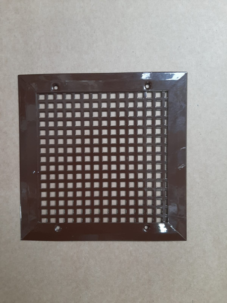 Решетка вент. 15х15 перфорир. RAL 8017  металл. наклад.   (под заказ)