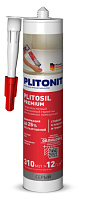 Герметик PLITONIT PliToSil Premium сверхэласт. силик. для влажных помещений серый 310 мл 6